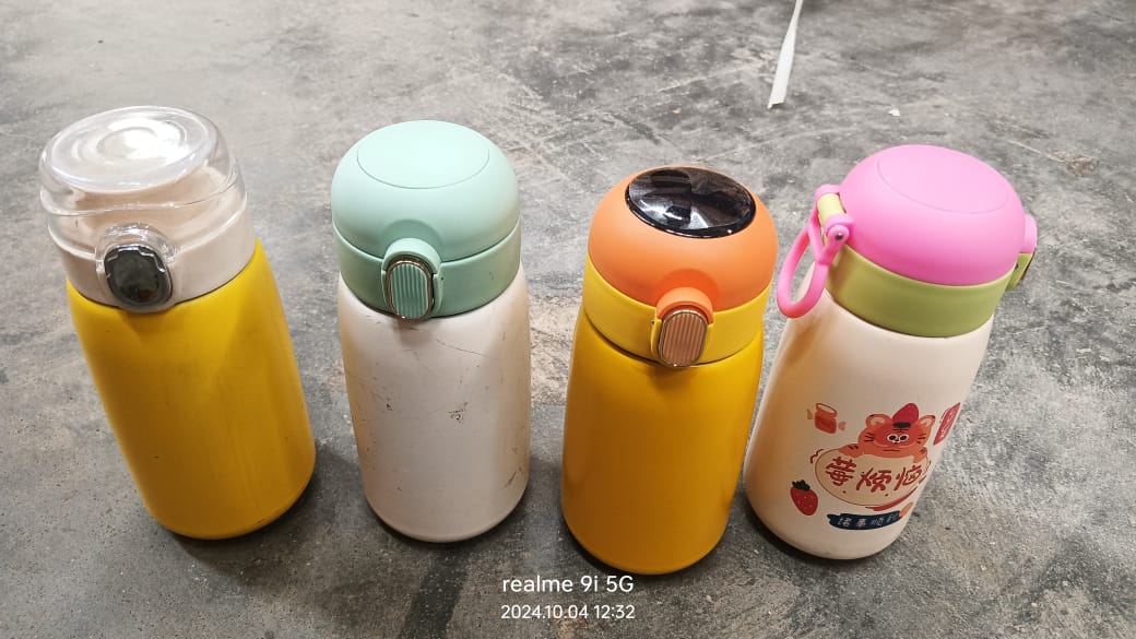 Duck Stainless Steel Water Bottle (1 Pc / Mix Design) - Shivani Jaswal Duck Stainless Steel Water Bottle (1 Pc / Mix Design)