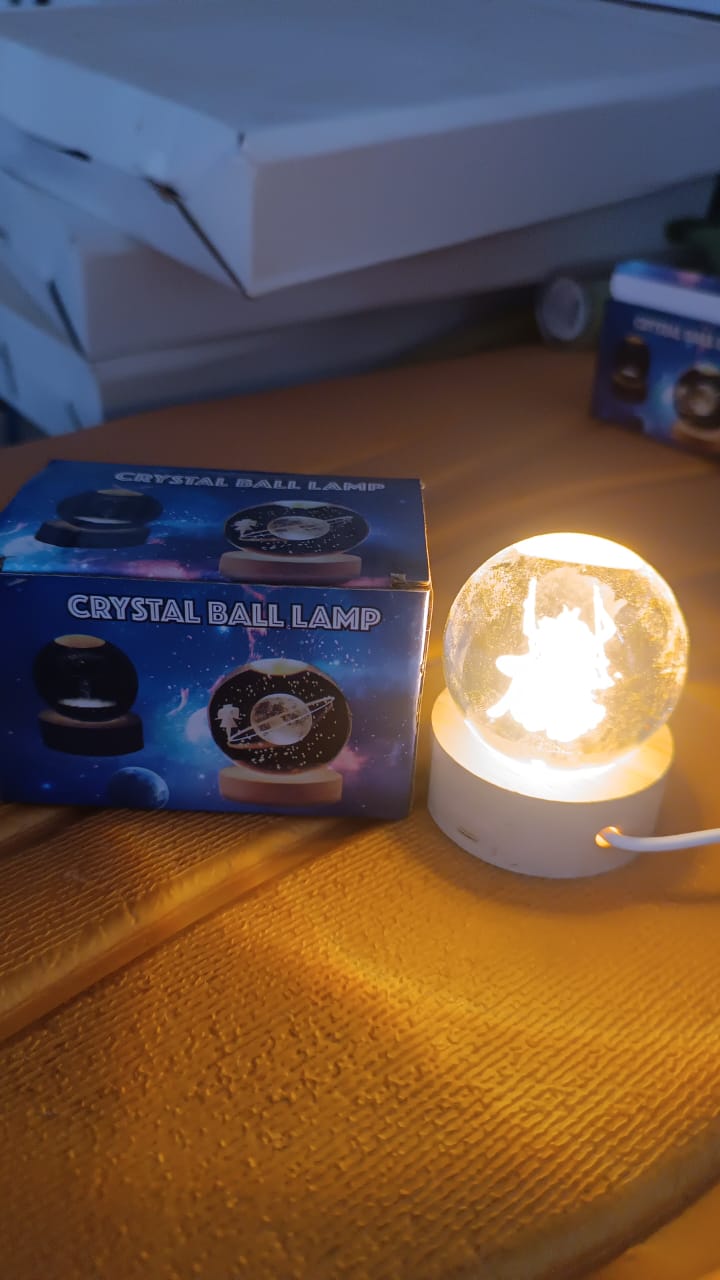 3D Crystal Ball lamps for Bedroom 3D Lamps for Home Decoration 3D Crystal Ball Night Light Gifts for Women Gifts for Men Room Decor Items for Bedroom for Friend and Family (1 Pc) - Shivani Jaswal 3D Crystal Ball lamps for Bedroom 3D Lamps for Home Decoration 3D Crystal Ball Night Light Gifts for Women Gifts for Men Room Decor Items for Bedroom for Friend and Family (1 Pc)