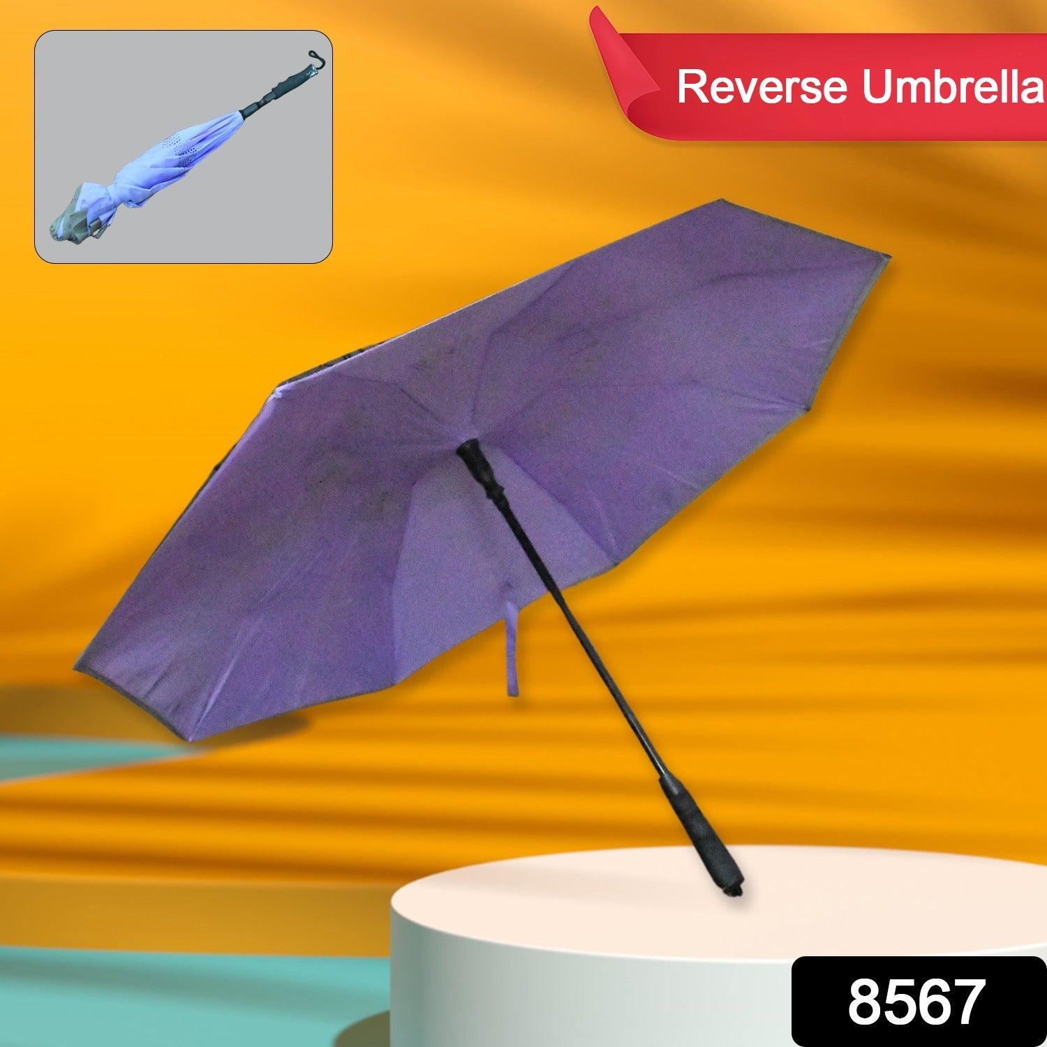 Travel Umbrella Windproof Umbrella Compact Folding Reverse Umbrella Unique Folding Umbrella (1 pc) - Shivani Jaswal Travel Umbrella Windproof Umbrella Compact Folding Reverse Umbrella Unique Folding Umbrella (1 pc)