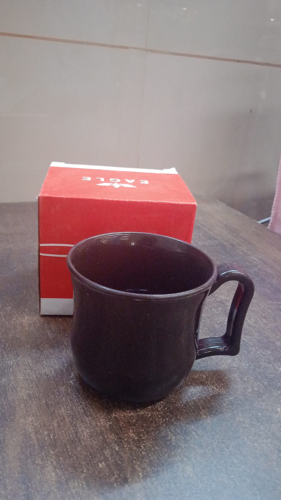 Premium Plastic Coffee / Tea Cups / Mug with Handle (1 Pc / With Color Box / Black) - Shivani Jaswal Premium Plastic Coffee / Tea Cups / Mug with Handle (1 Pc / With Color Box / Black)