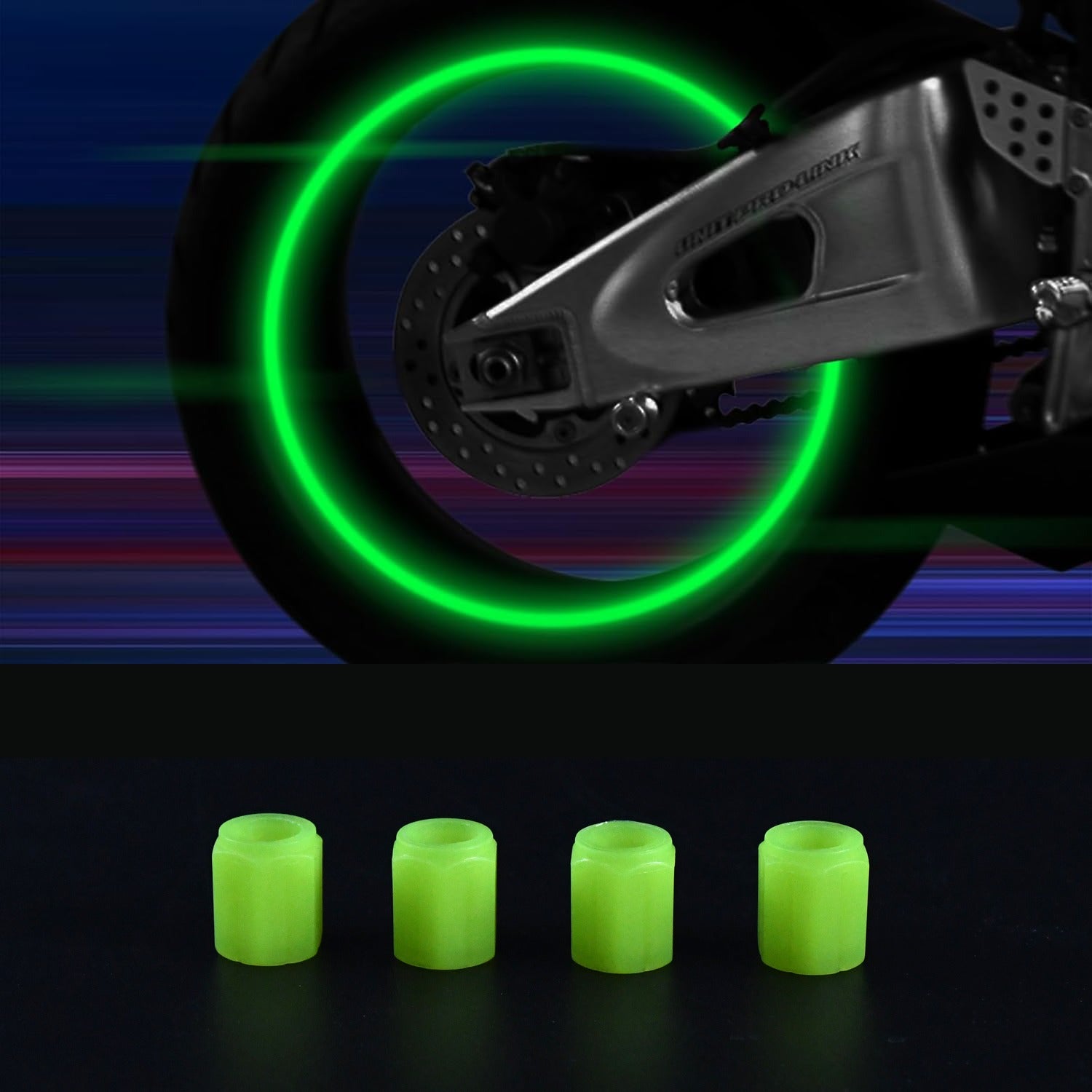 Tyre Valve Caps Luminous Glow Car Tire Valve Cap Covers vaal cap (4 Pcs Set) - Shivani Jaswal Tyre Valve Caps Luminous Glow Car Tire Valve Cap Covers vaal cap (4 Pcs Set)