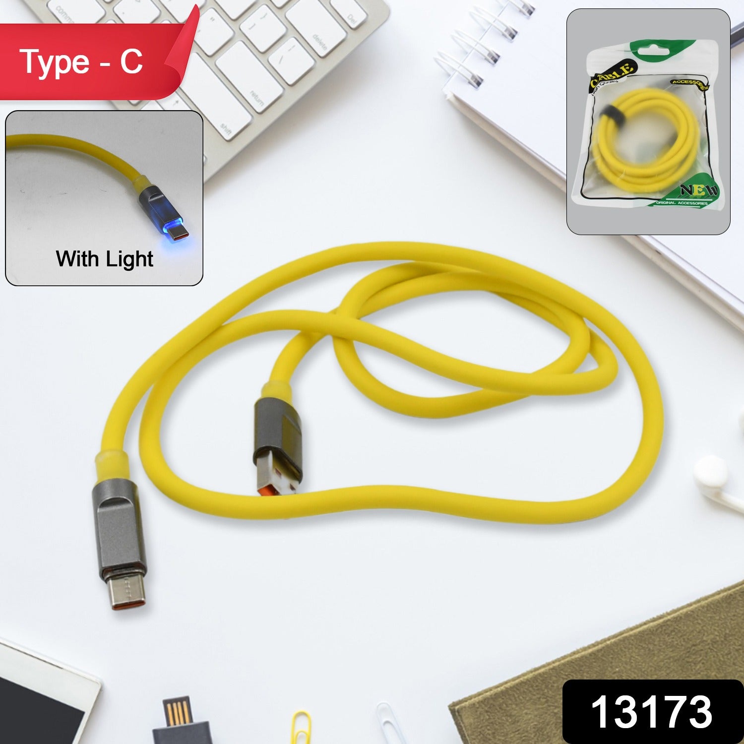 Type C data cable Fast Charging With Light (1 Mtr. / 1 Pc) - Shivani Jaswal Type C data cable Fast Charging With Light (1 Mtr. / 1 Pc)