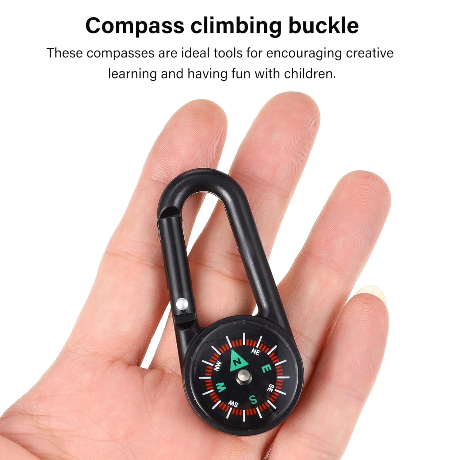 Clip Snap Hook Mini Compass (1 Pc / Mix Design) - Shivani Jaswal Clip Snap Hook Mini Compass (1 Pc / Mix Design)