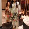 Cream Cotton Linen Kurti Set