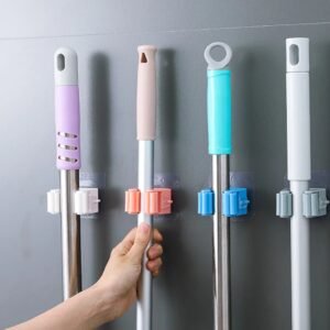 Magic Sticker Series Self Adhesive Mop and Broom Holder