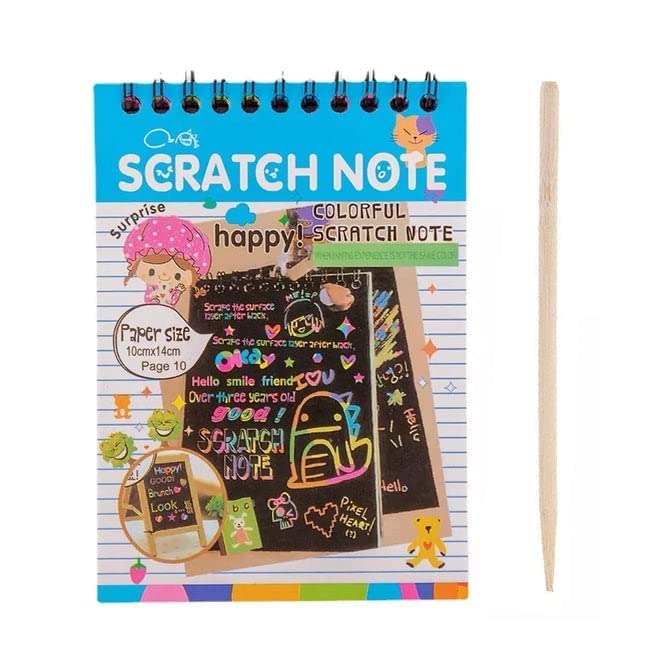 Chstr Crafts Rainbow Art Scratch Paper Book (Pack of 1) - Shivani Jaswal Rainbow Art Scratch Paper Book