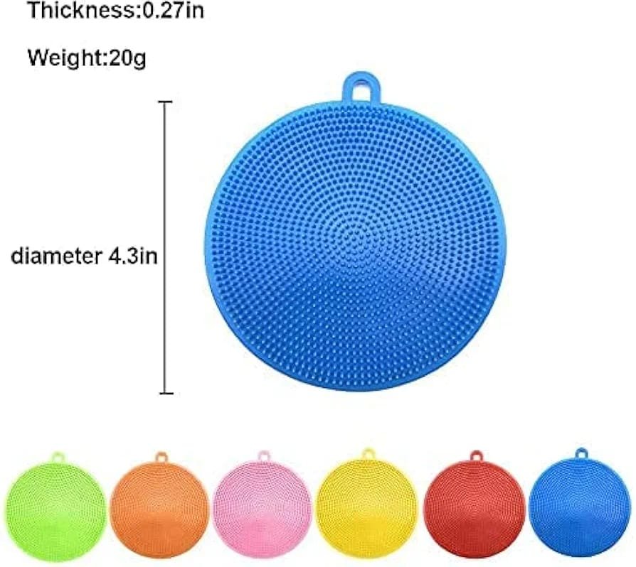 Silicone Sponges – Multipurpose Kitchen Scrub Brush (Set of 2) - Shivani Jaswal Silicone Sponges