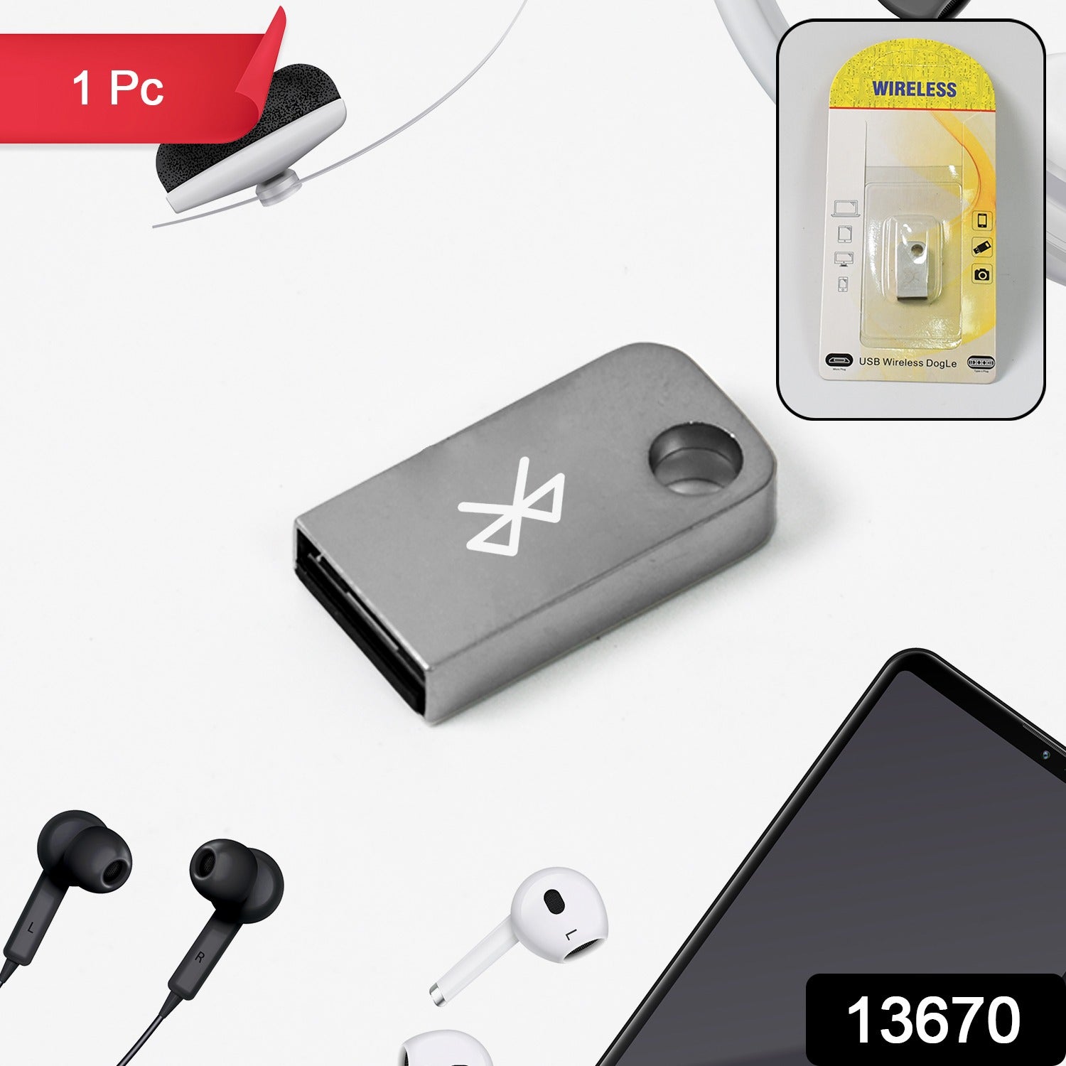 USB Car Wireless Bluetooth 4.0 Adapter Dongle (1 Pc) - Shivani Jaswal USB Car Wireless Bluetooth 4.0 Adapter Dongle (1 Pc)