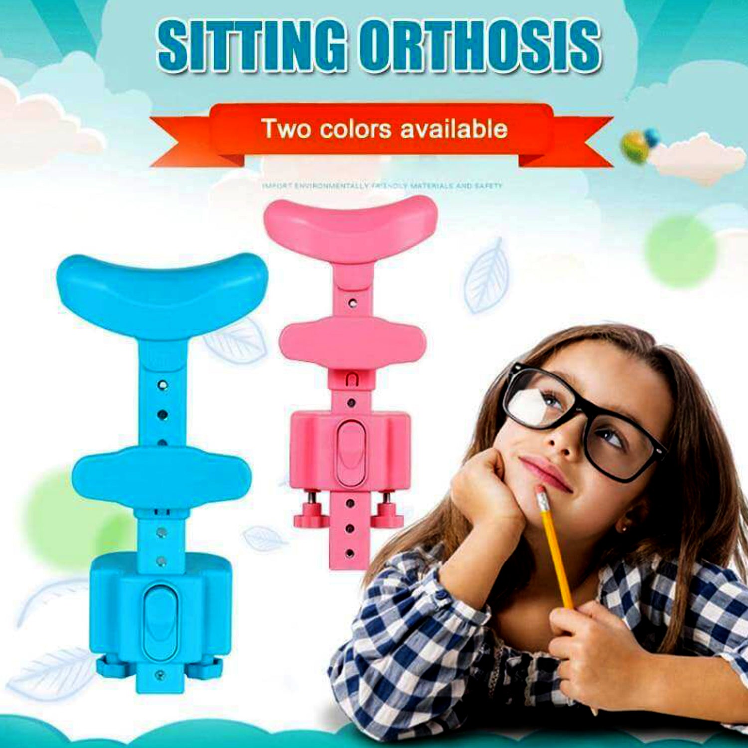 Student Sitting Posture Corrector Child Protector, Kids Sitting Posture Corrector for Reading Writing Adjustable Sitting Support Brace Eye Protection, School Gifts (1 Pc) - Shivani Jaswal Student Sitting Posture Corrector Child Protector, Kids Sitting Posture Corrector for Reading Writing Adjustable Sitting Support Brace Eye Protection, School Gifts (1 Pc)