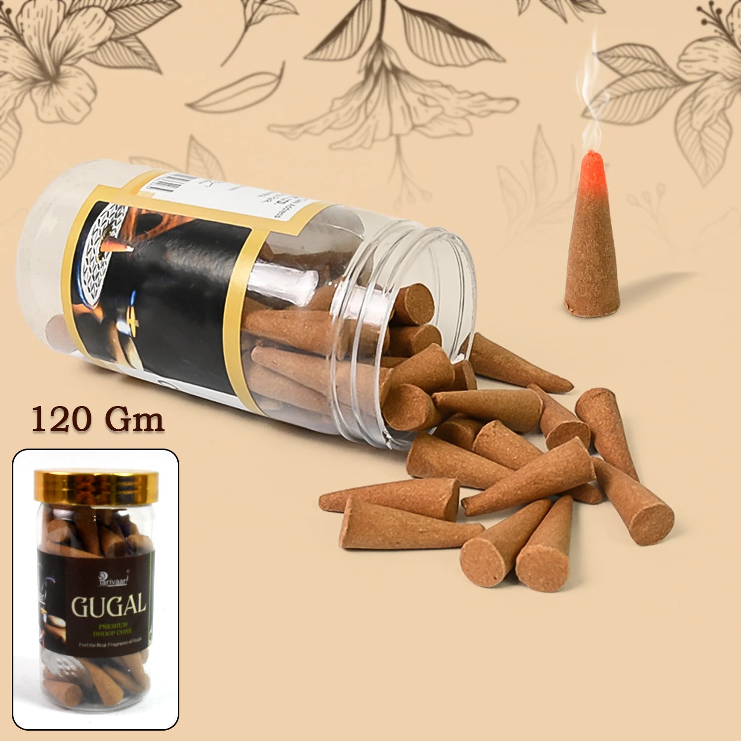 Mix Flavour Dhoop Cones, Premium Dhoop (120 GM/ Mix/ 1pc) - Shivani Jaswal Mix Flavour Dhoop Cones, Premium Dhoop (120 GM/ Mix/ 1pc)