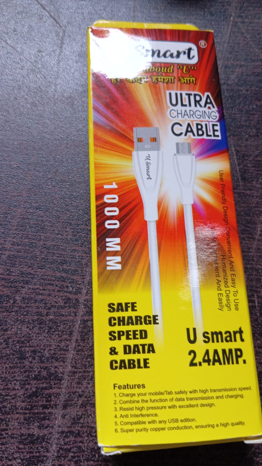 Fast Charging For Android & Data Transfer, Long Micro Cable (1000 Mm) - Shivani Jaswal Fast Charging For Android & Data Transfer, Long Micro Cable (1000 Mm)