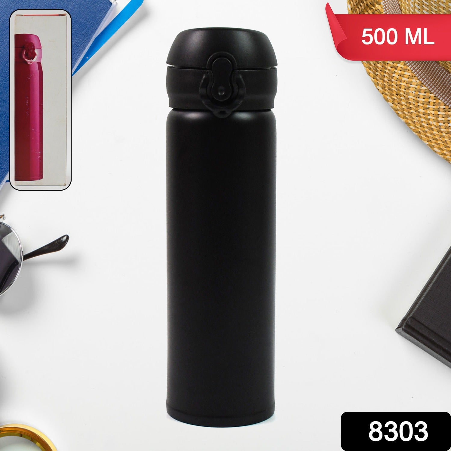 Water Bottle for Kids – Insulated Stainless Steel Bottle (500 ML / Mix Color) - Shivani Jaswal Water Bottle for Kids – Insulated Stainless Steel Bottle (500 ML / Mix Color)