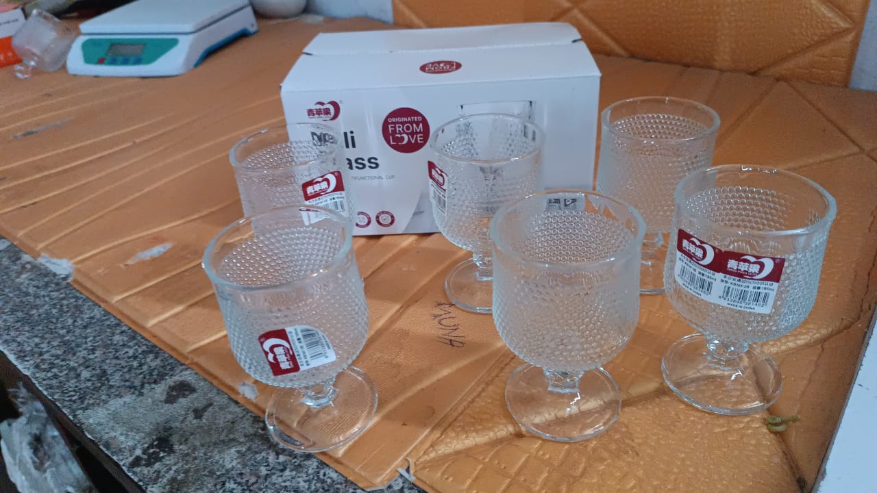 Juice water Glass Tumbler, Water glass (Set of 6 pcs / 185 ML) - Shivani Jaswal Juice water Glass Tumbler, Water glass (Set of 6 pcs / 185 ML)