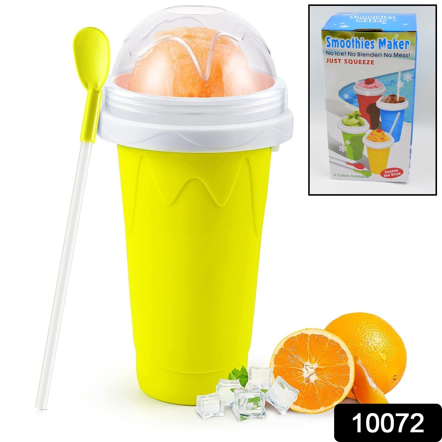 Smoothies Maker Cup, Magic Quick Frozen Smoothies Cup Cooling Cup Double Layer Squeeze Cup Slushy Maker (1 Pc) - Shivani Jaswal Smoothies Maker Cup, Magic Quick Frozen Smoothies Cup Cooling Cup Double Layer Squeeze Cup Slushy Maker (1 Pc)