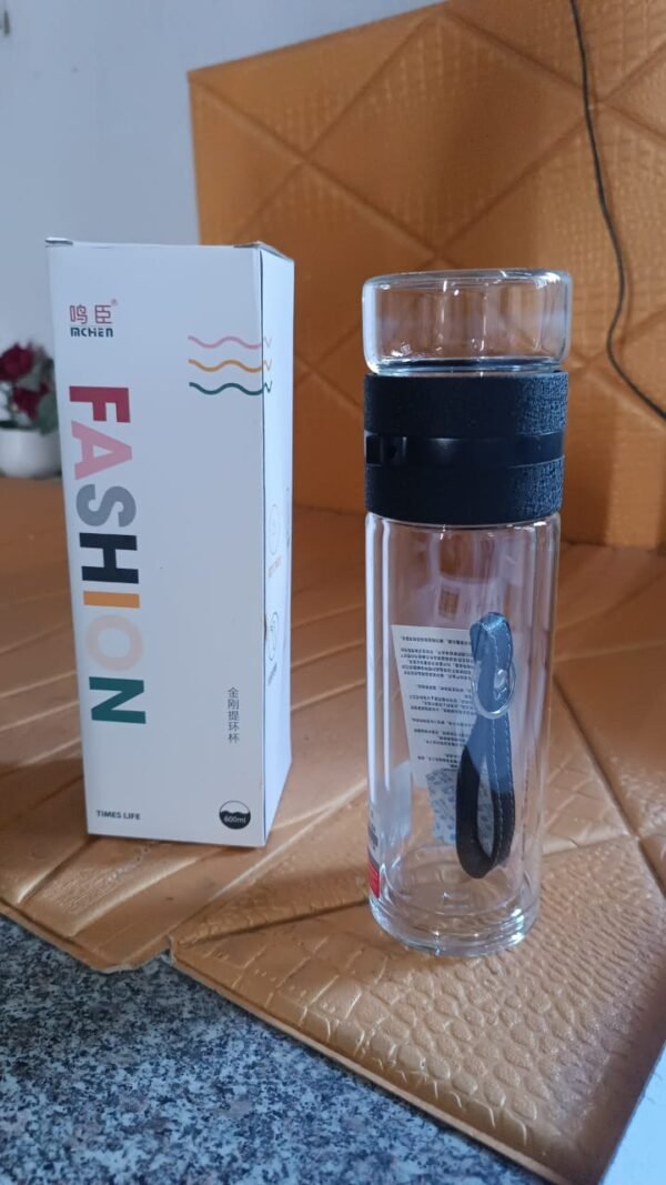 Outdoor sport Glass water bottle  With Steel Lid / 500 ML Approx)