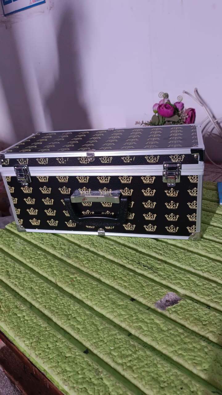 Wooden & Aluminium Multipurpose Portable Suitcase Travel Tool Box (38×17×18 Cm / 1 Pc) - Shivani Jaswal Wooden & Aluminium Multipurpose Portable Suitcase Travel Tool Box (38×17×18 Cm / 1 Pc)