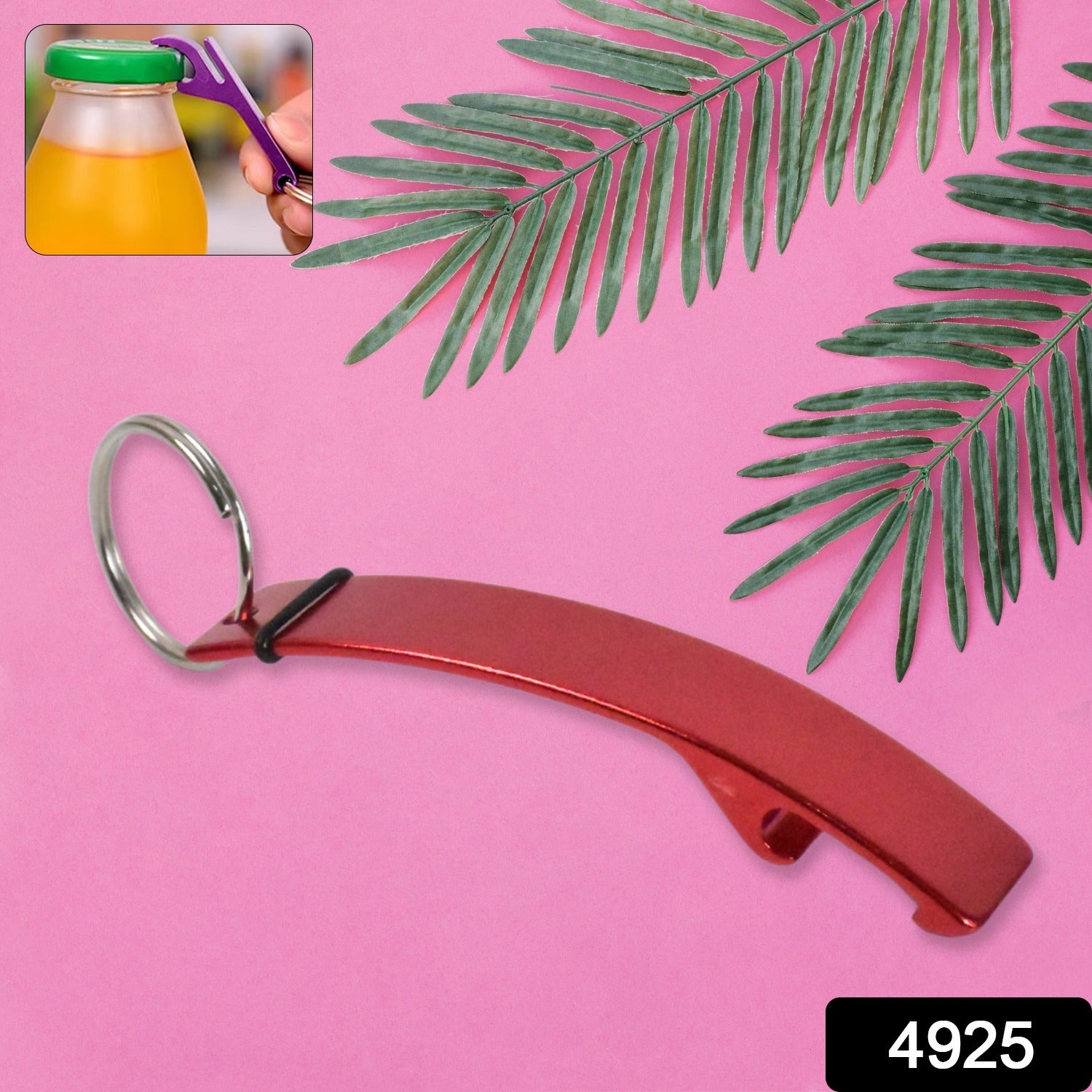 Metal Bottle Opener Keychain (1 Pc) - Shivani Jaswal Metal Bottle Opener Keychain (1 Pc)