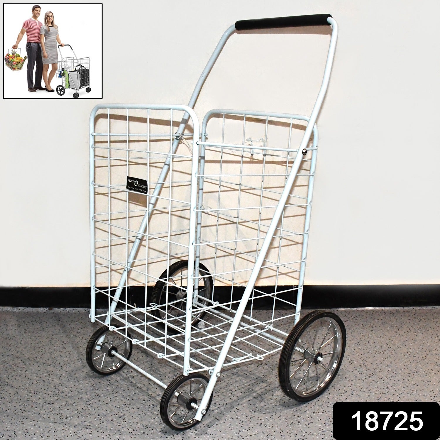 Foldable Shopping Trolley with Wheels ( MOQ :- 2 Pc) - Shivani Jaswal Foldable Shopping Trolley with Wheels ( MOQ :- 2 Pc)