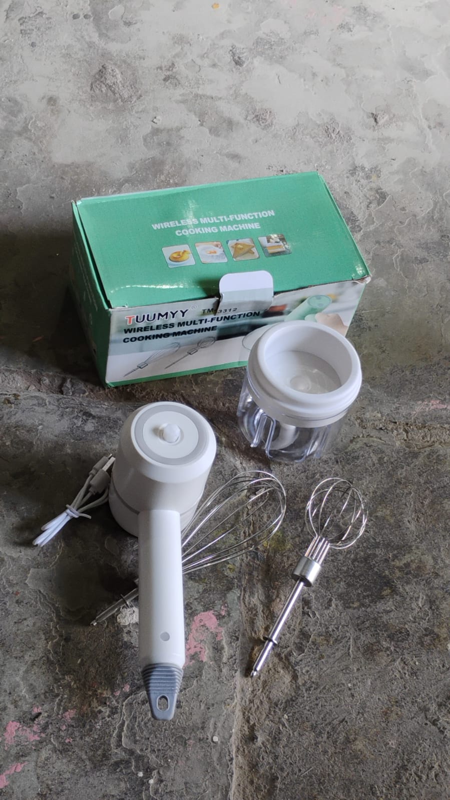 Hand Mixer Food Chopper Cordless 3 in 1 Electric Hand Mixer (1 Set) - Shivani Jaswal Hand Mixer Food Chopper Cordless 3 in 1 Electric Hand Mixer (1 Set)