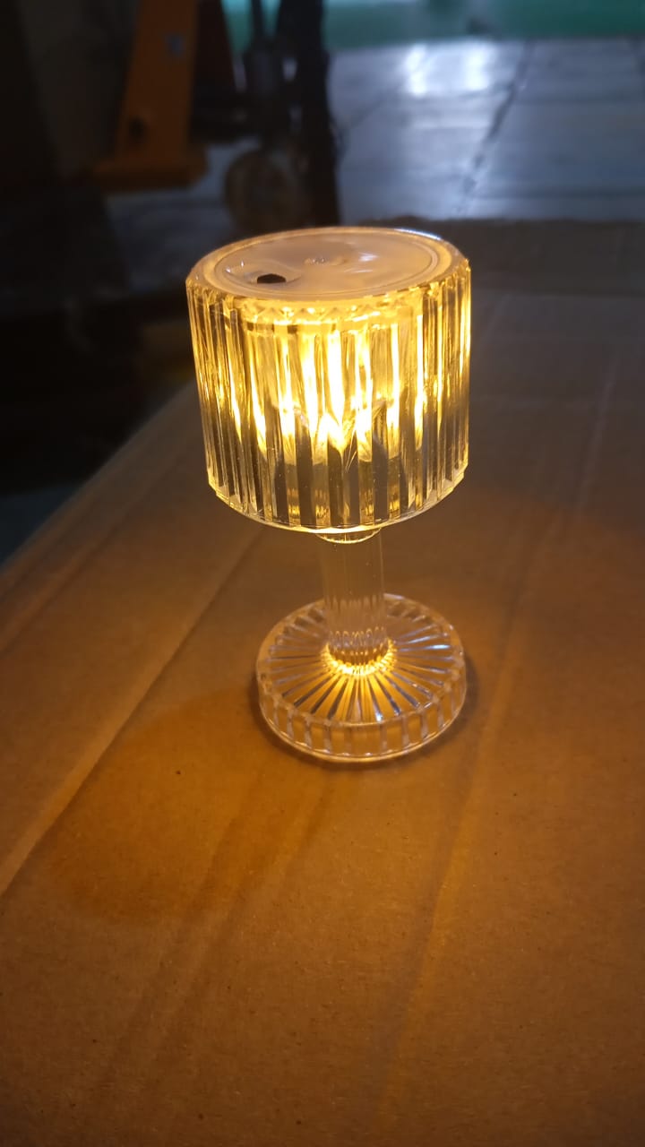 Mini Acrylic LED Desk Lamps Table Lamp Portable Crystal (1 Pc / Small) - Shivani Jaswal Mini Acrylic LED Desk Lamps Table Lamp Portable Crystal (1 Pc / Small)