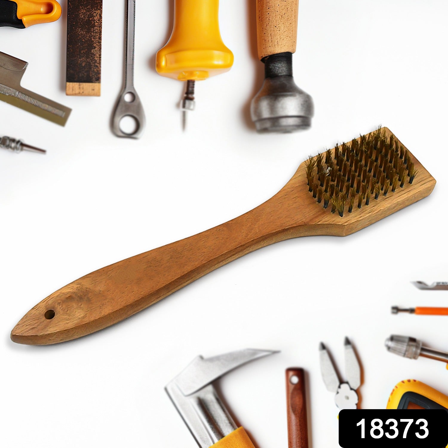 Wooden Handle Steel Wire Brush (1 Pc) - Shivani Jaswal Wooden Handle Steel Wire Brush (1 Pc)