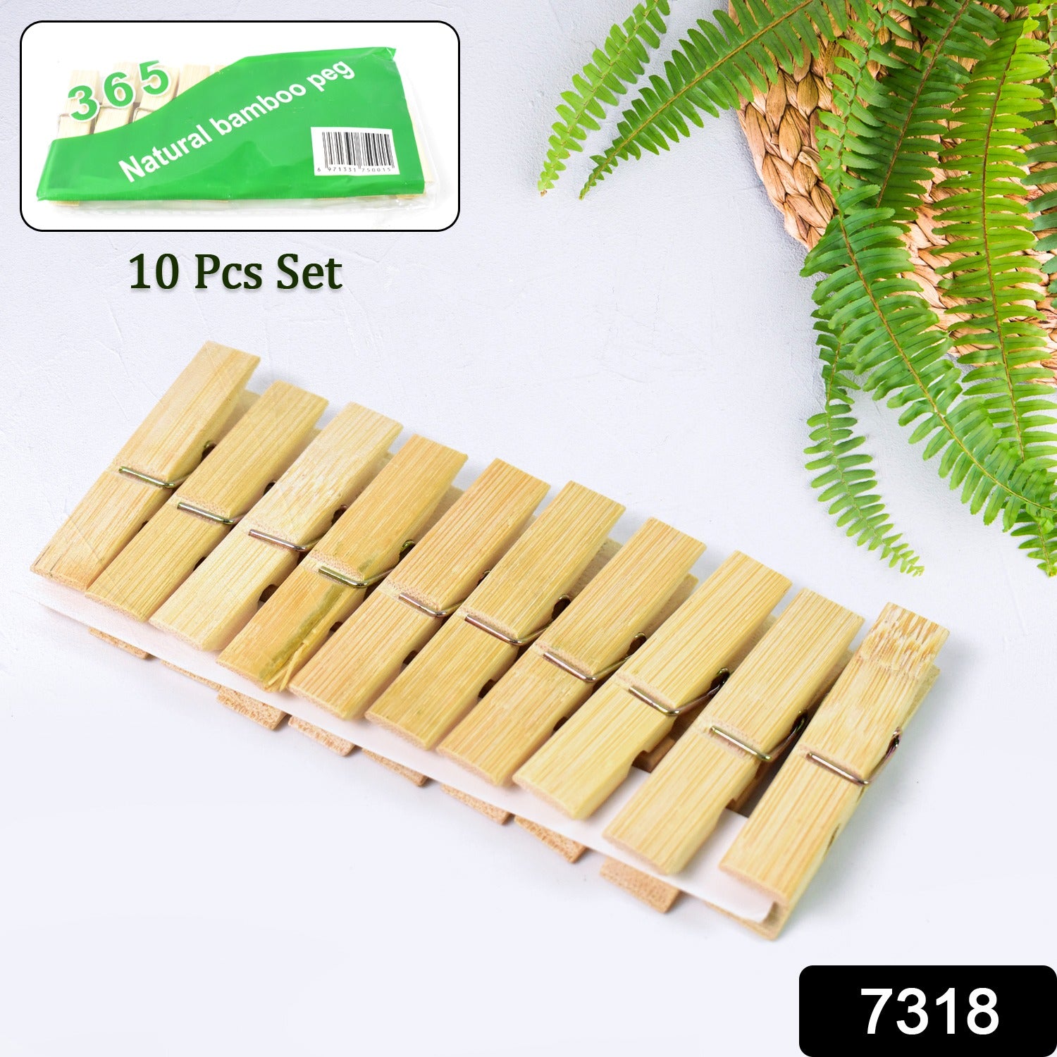 Heavy Duty Bamboo Wooden Cloth Clips / Pegs (10 Pcs Set) - Shivani Jaswal Heavy Duty Bamboo Wooden Cloth Clips / Pegs (10 Pcs Set)
