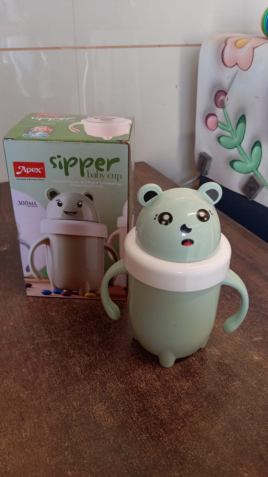 Apex Sipper Baby Cup Training Cup with Handles – Spill Proof & Leak Proof (300 ML Approx) - Shivani Jaswal Apex Sipper Baby Cup Training Cup with Handles – Spill Proof & Leak Proof (300 ML Approx)