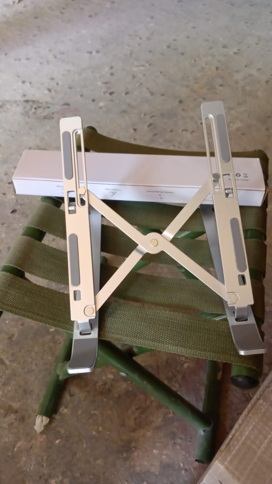 Metal Portable Laptop Stand, with 7 Adjustable Angles (1 Pc) - Shivani Jaswal Metal Portable Laptop Stand, with 7 Adjustable Angles (1 Pc)
