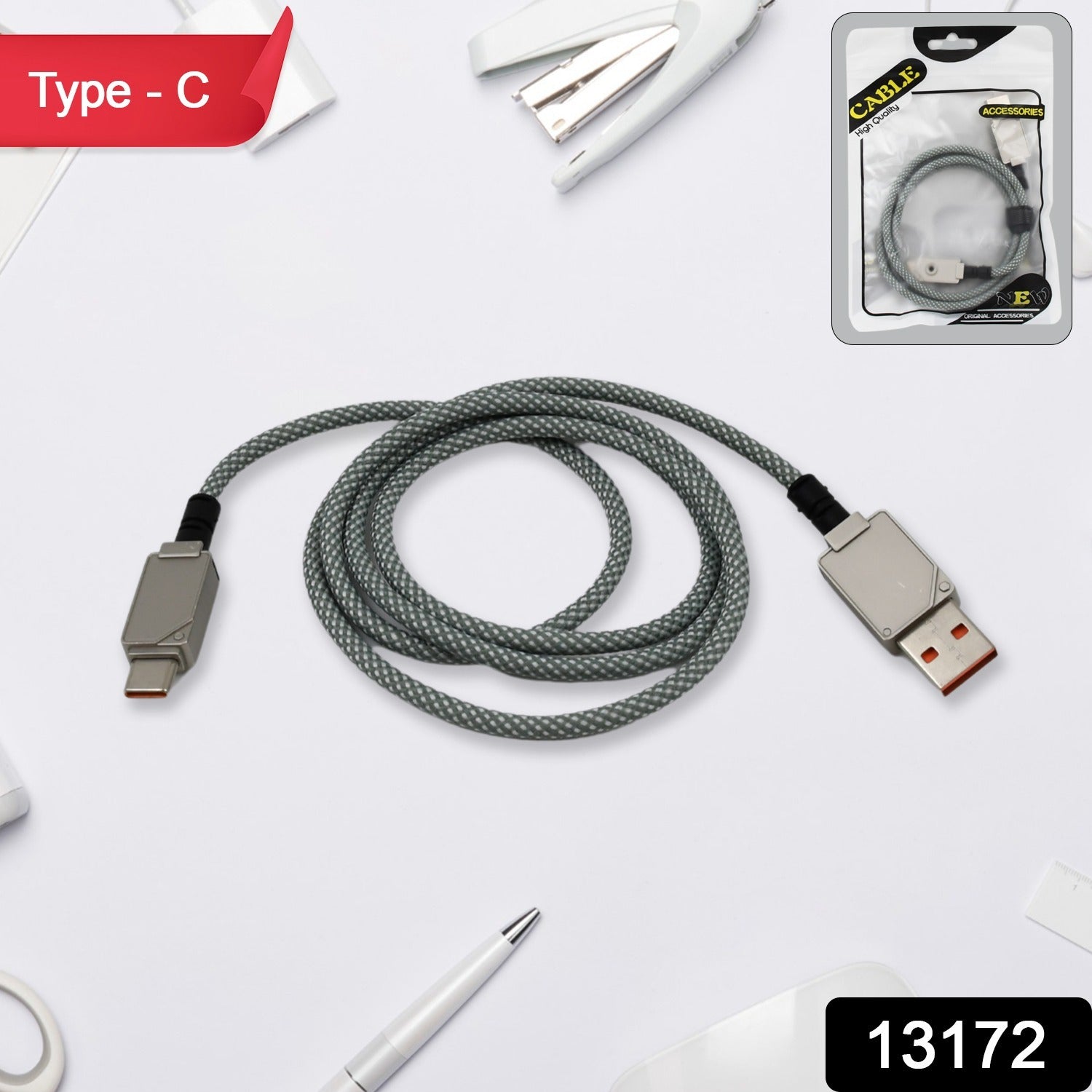Type C data cable Fast Charging Cable (1 Mtr. / 1 Pc) - Shivani Jaswal Type C data cable Fast Charging Cable (1 Mtr. / 1 Pc)