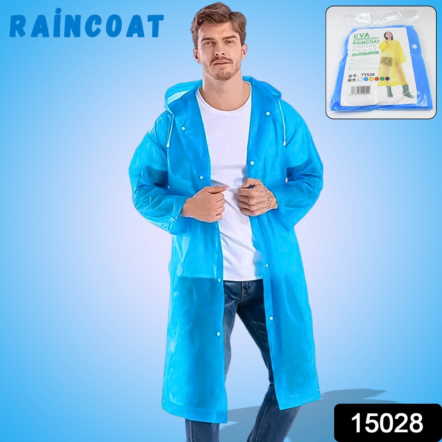 Eva Portable Rain Coat, Waterproof Raincoat (1pc) - Shivani Jaswal Eva Portable Rain Coat, Waterproof Raincoat (1pc)