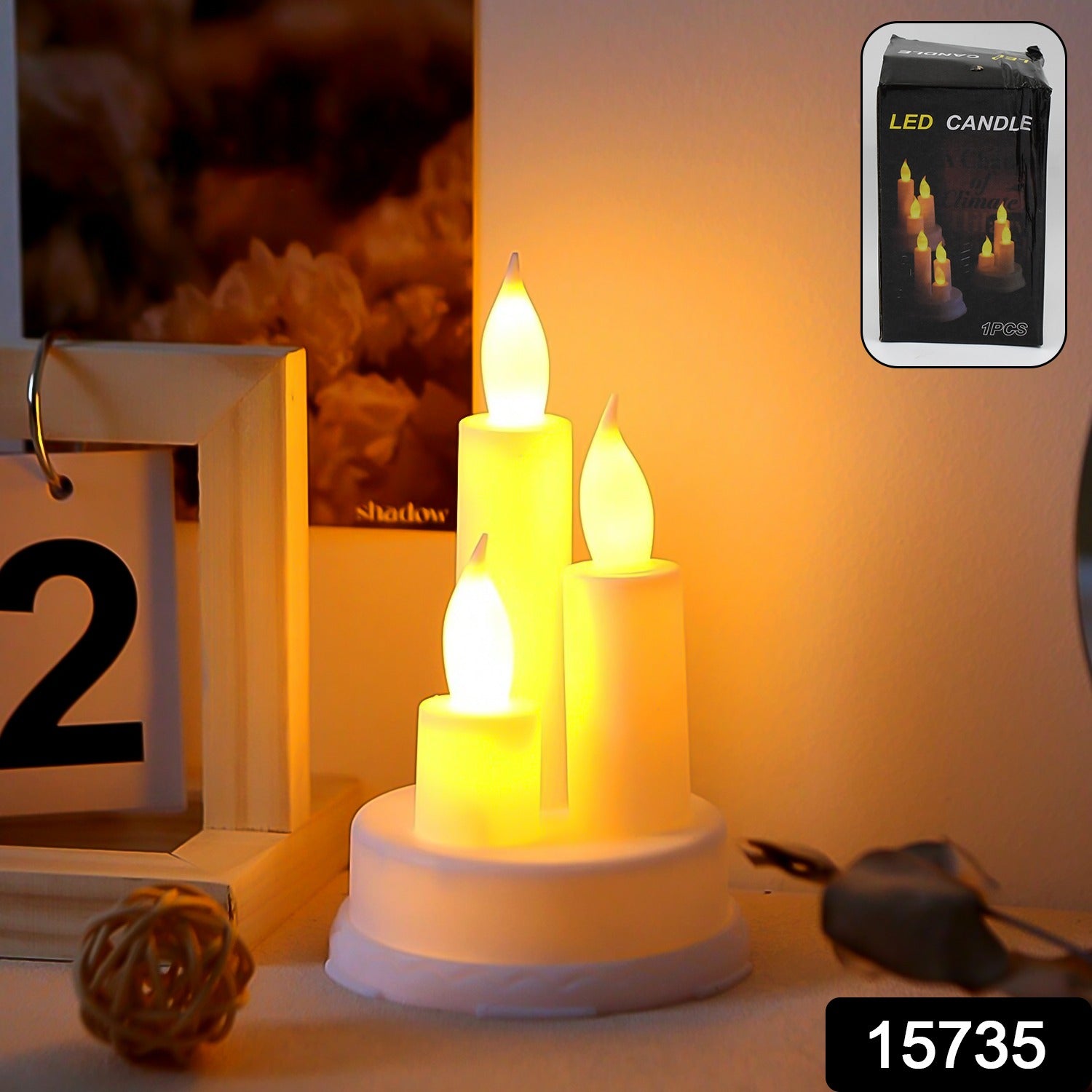 LED Taper Candles (1 Pc) - Shivani Jaswal LED Taper Candles (1 Pc)