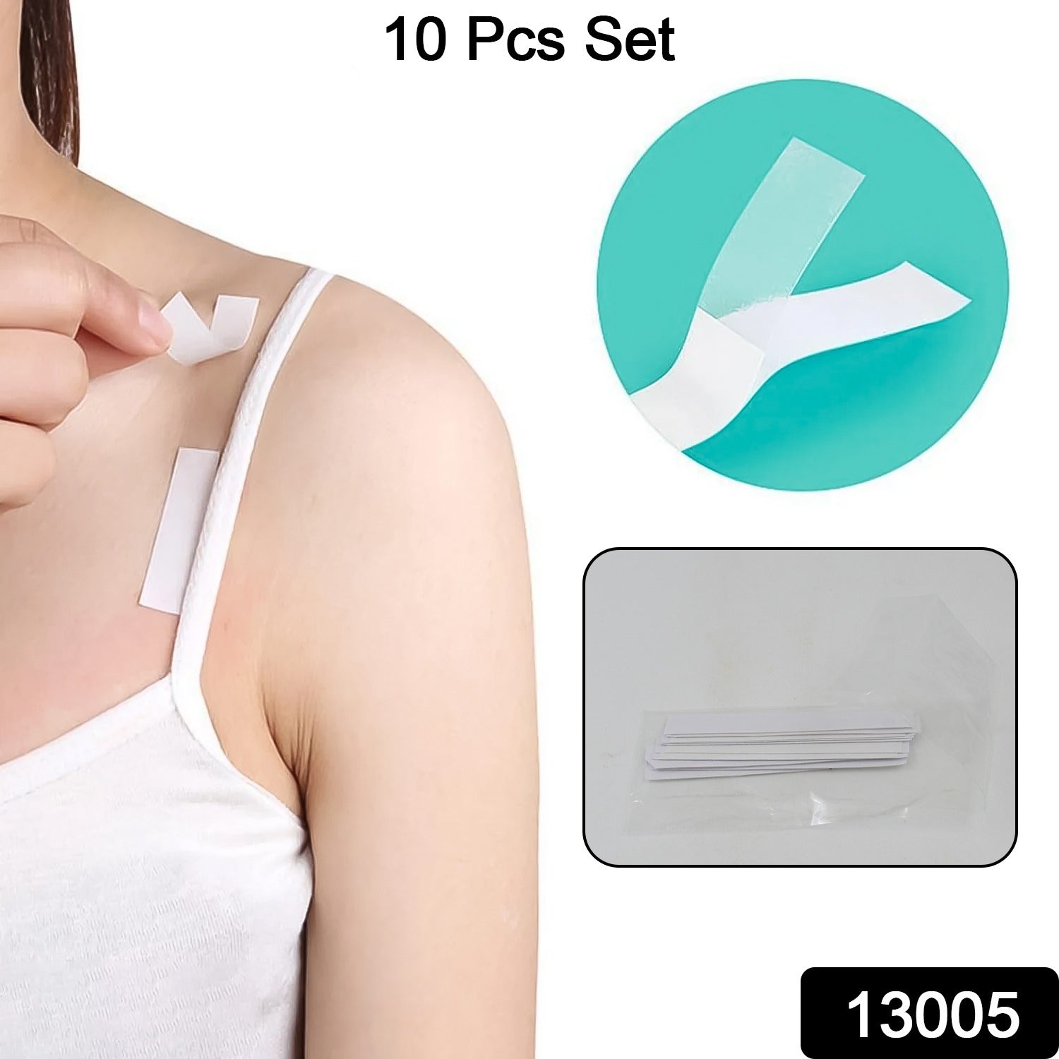 Waterproof Anti-Skid Transparent Medical Tape for Lingerie (10 Pcs Set) - Shivani Jaswal Waterproof Anti-Skid Transparent Medical Tape for Lingerie (10 Pcs Set)