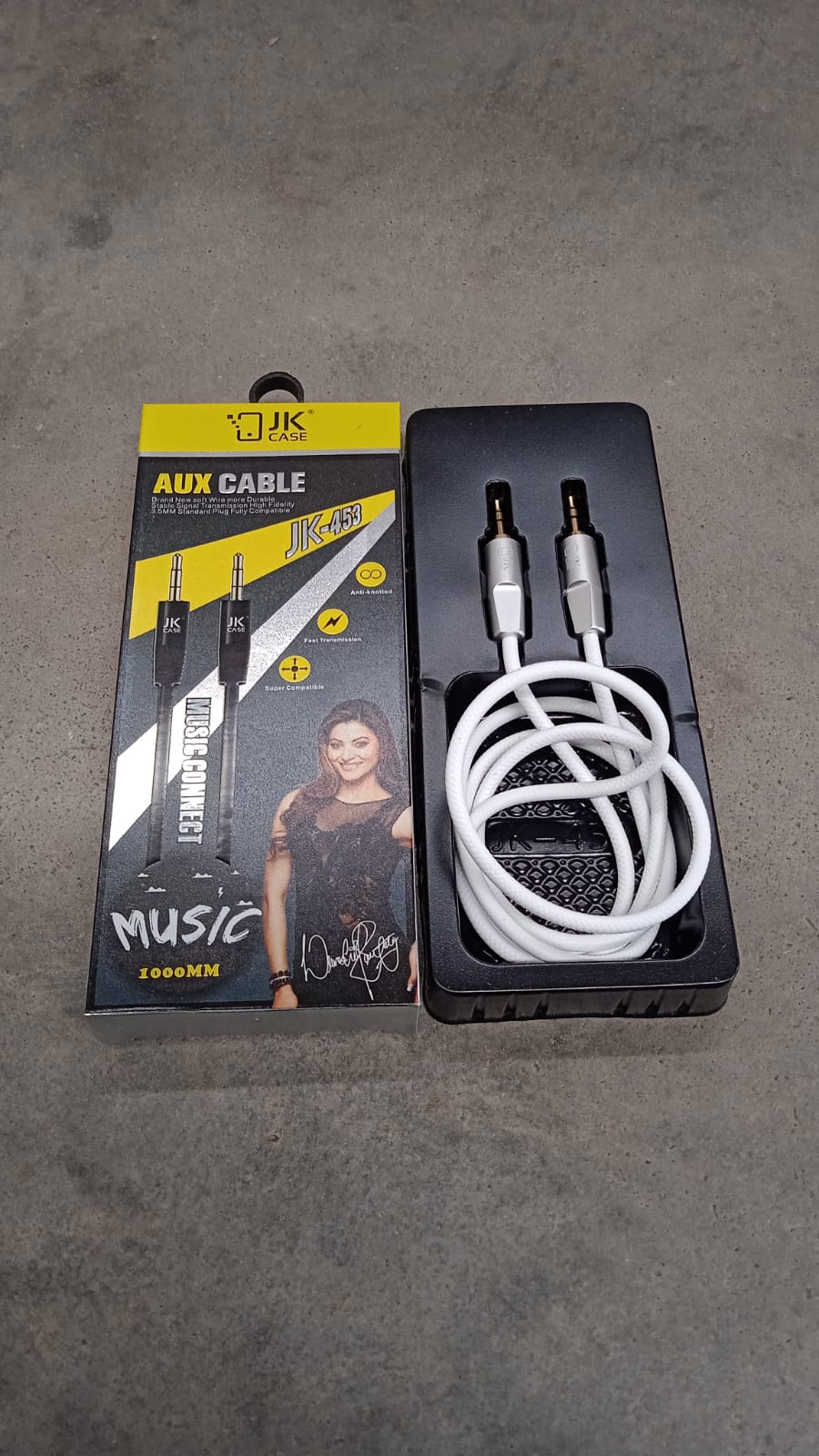 JK Aux Cable for Mobile and Tablet Home / Car Stereos & More (1 Pc / 1000MM) - Shivani Jaswal JK Aux Cable for Mobile and Tablet Home / Car Stereos & More (1 Pc / 1000MM)