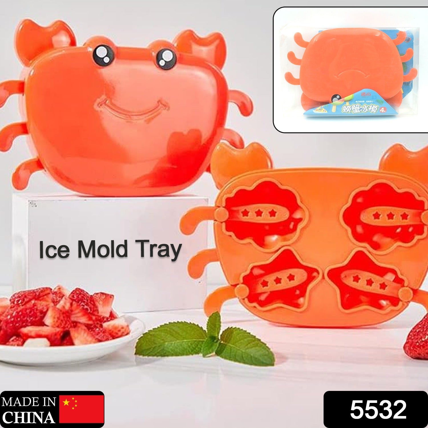 Crab Ice Mold – Silicone Ice Cream & sicle Mold for Kids (1 Pc) - Shivani Jaswal Crab Ice Mold – Silicone Ice Cream & sicle Mold for Kids (1 Pc)