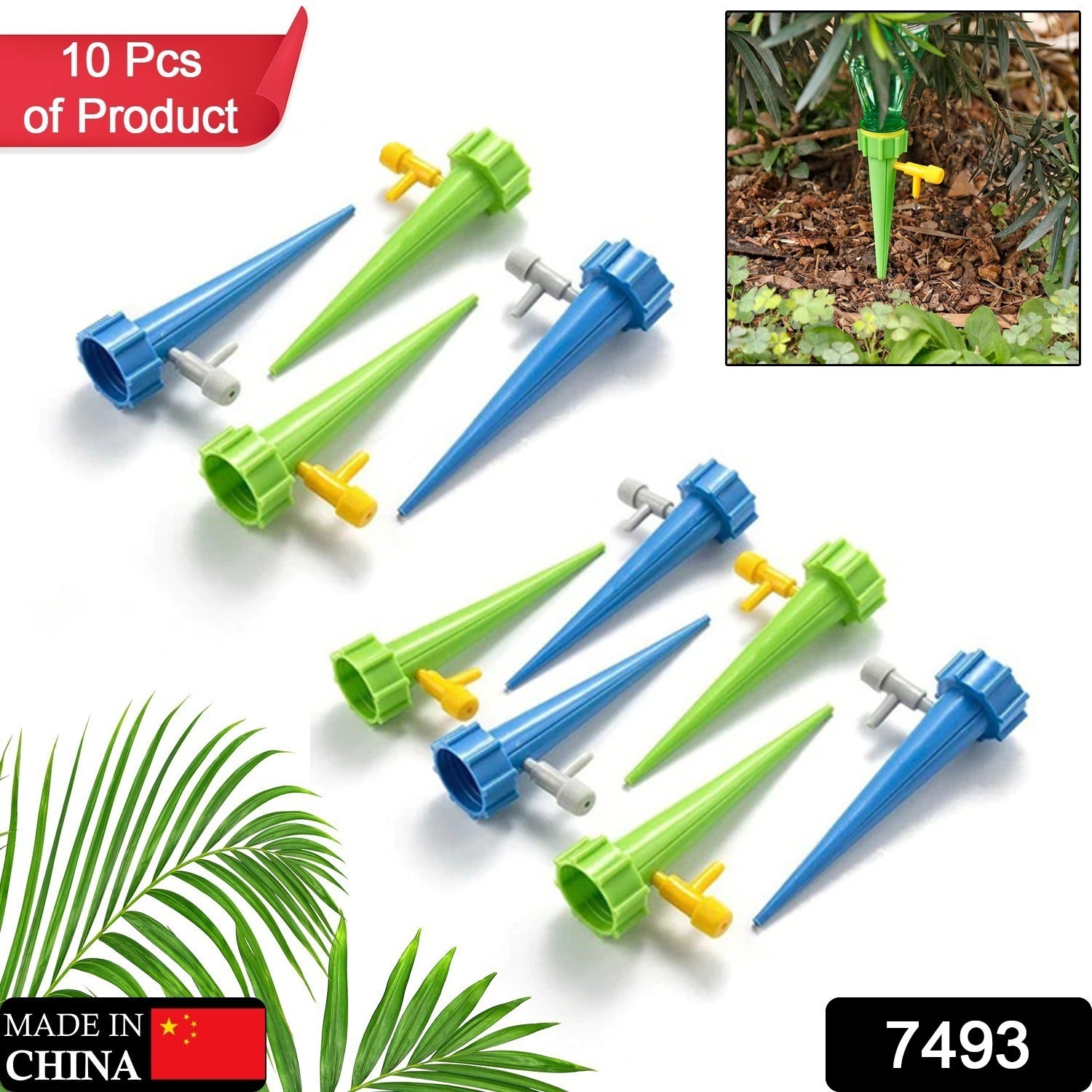 Adjustable Plant Watering Spikes with Slow Release Valve - Shivani Jaswal Adjustable Plant Watering Spikes with Slow Release Valve