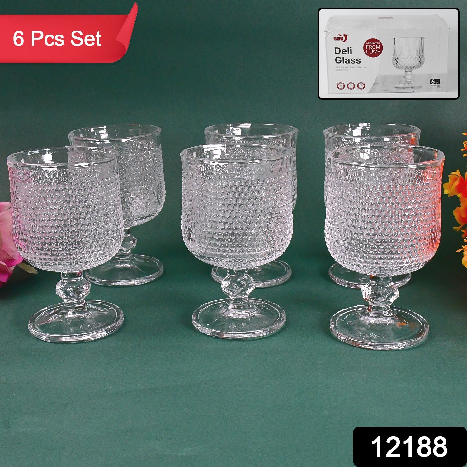 Juice water Glass Tumbler, Water glass (Set of 6 pcs / 185 ML) - Shivani Jaswal Juice water Glass Tumbler, Water glass (Set of 6 pcs / 185 ML)