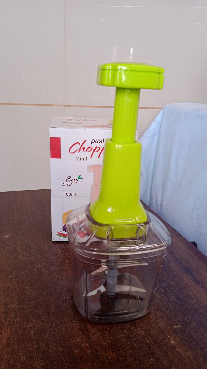 2in1 Press Vegetable Choppers for Kitchen (1100 ML) - Shivani Jaswal 2in1 Press Vegetable Choppers for Kitchen (1100 ML)