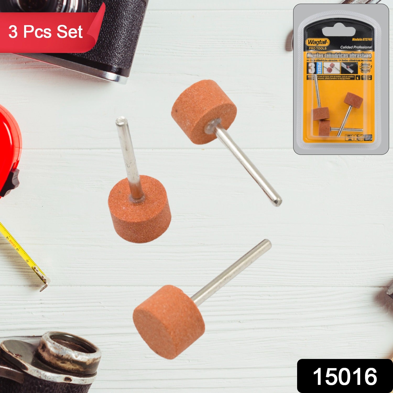 Wool Felt Polishing Buffing Wheels, Wool Felt Mounted Polishing Bits (3 Pcs Set) - Shivani Jaswal Wool Felt Polishing Buffing Wheels, Wool Felt Mounted Polishing Bits (3 Pcs Set)