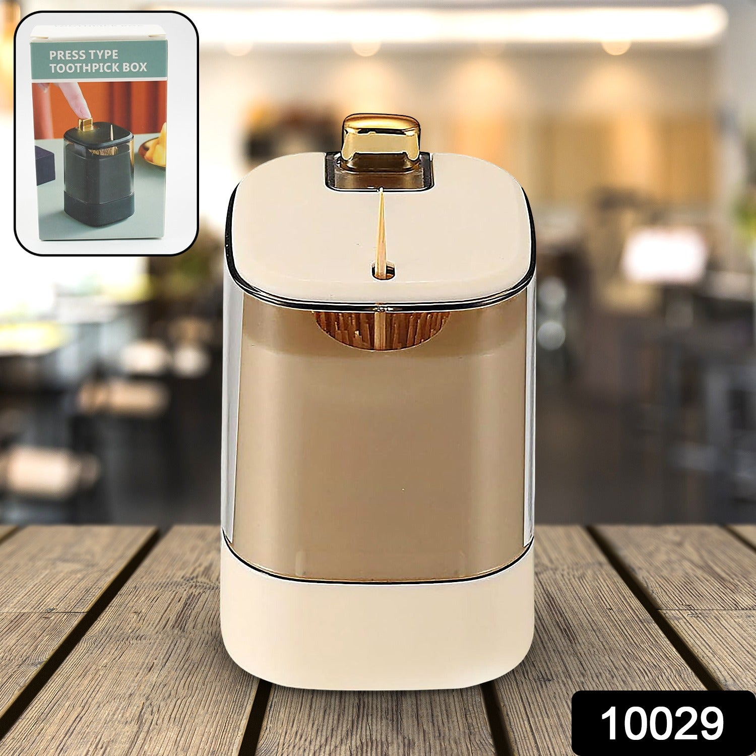 Toothpick Holder Dispensers, Automatic Toothpicks Container, Toothpicks Storage Dispensers Box, for Home Living room Kitchen Restaurant (1 Pc) - Shivani Jaswal Toothpick Holder Dispensers, Automatic Toothpicks Container, Toothpicks Storage Dispensers Box, for Home Living room Kitchen Restaurant (1 Pc)