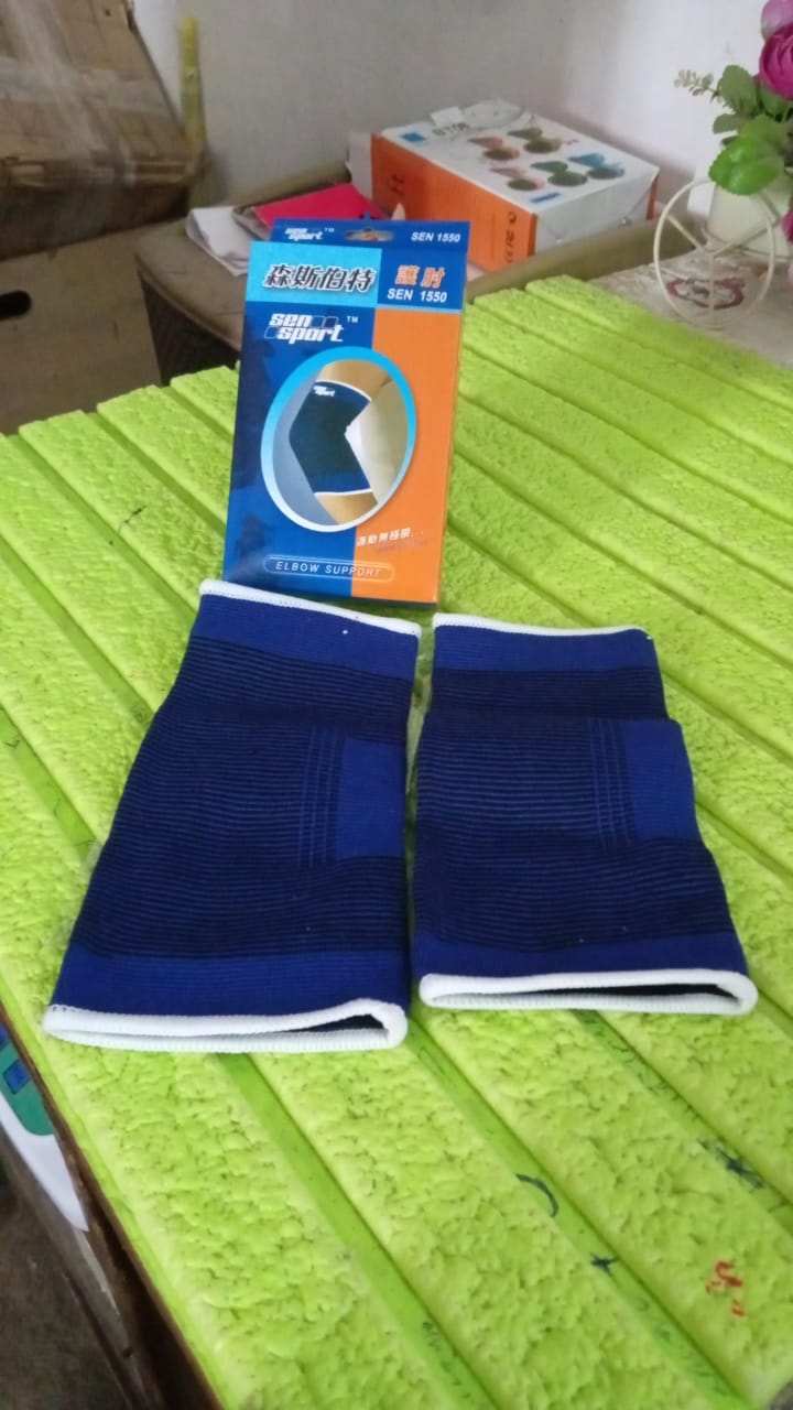 Adjustable Elbow Strap Compression Sleeves Supporter (1 Pair / With Color Box) - Shivani Jaswal Adjustable Elbow Strap Compression Sleeves Supporter (1 Pair / With Color Box)