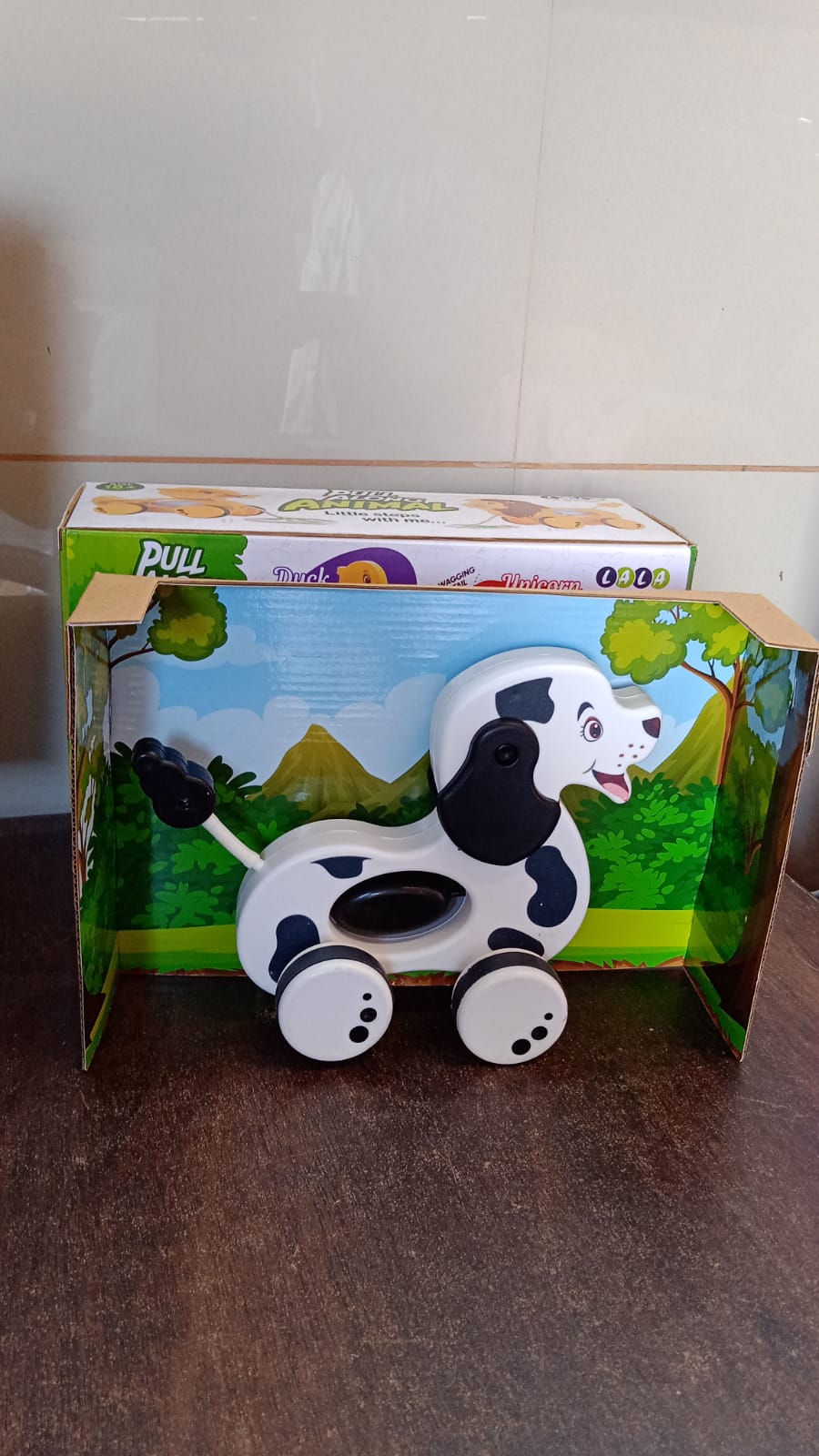 Dog Pull Along Toddler Toy with Attractive Design (1 Pc) - Shivani Jaswal Dog Pull Along Toddler Toy with Attractive Design (1 Pc)
