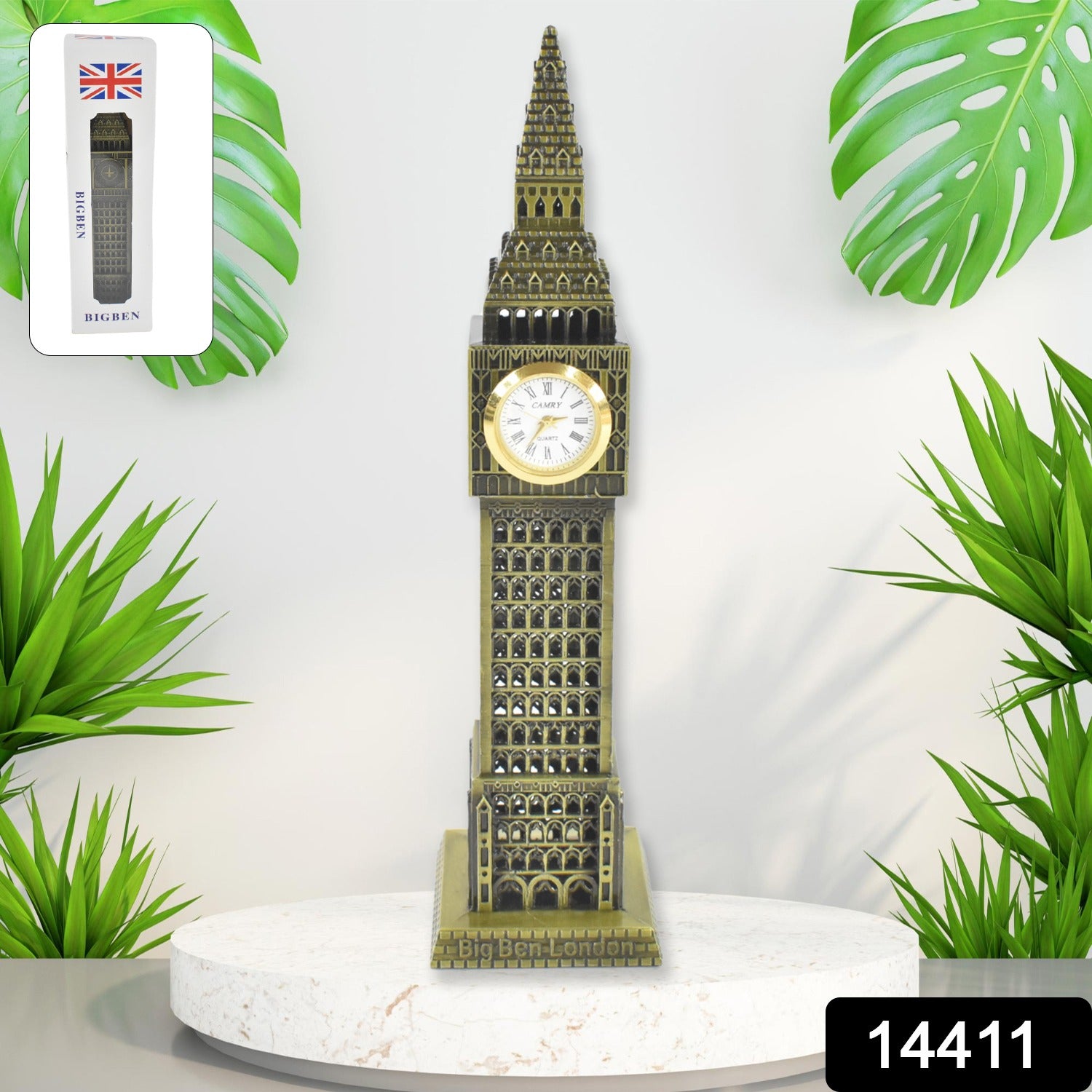 Big Ben London Clock Tower Miniature Metal Statue - Elegant Home Decor and Perfect Gifting Option - Shivani Jaswal Big Ben London Clock Tower Miniature Metal Statue - Elegant Home Decor and Perfect Gifting Option