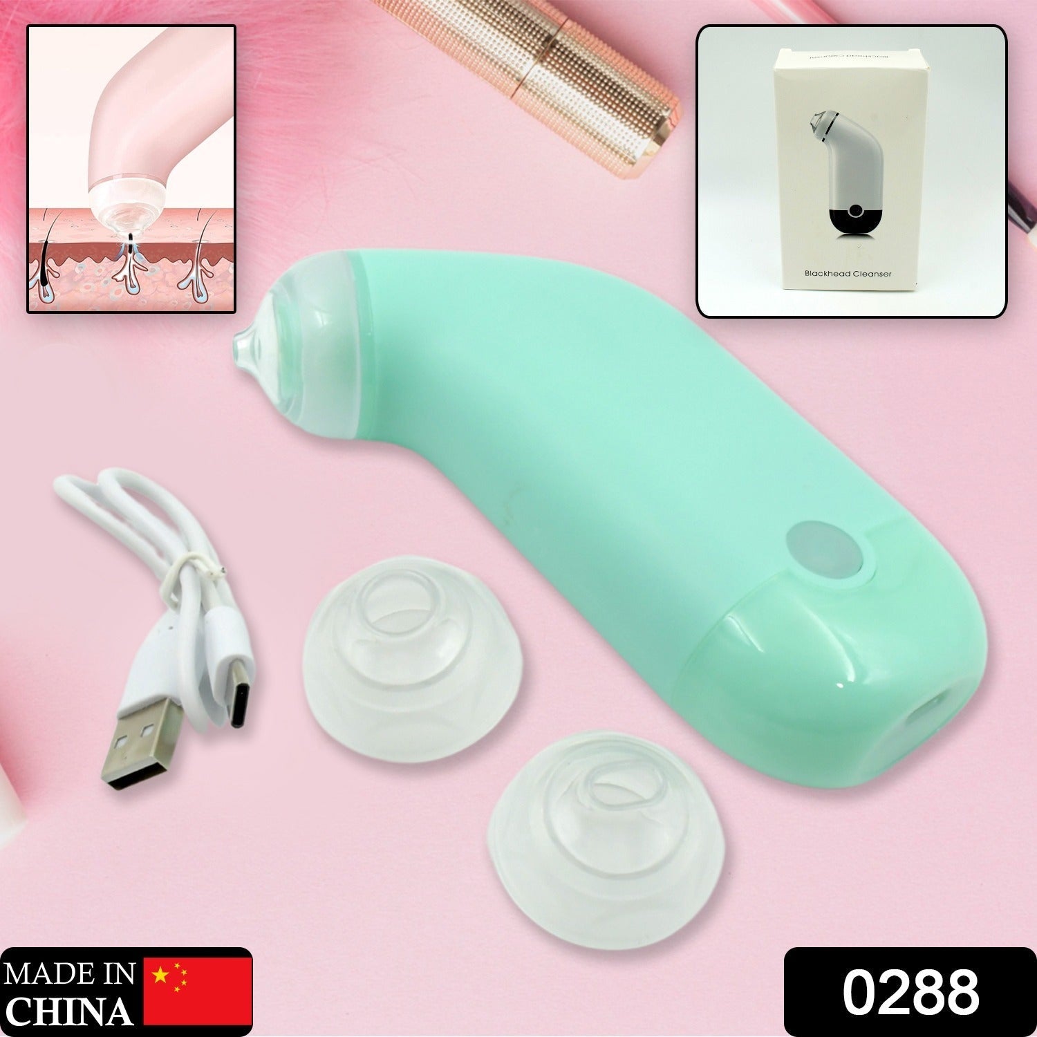 Mini Handheld Vacuum Blackhead Remover – Facial Massage & Spot Lifting (1 Pc) - Shivani Jaswal Mini Handheld Vacuum Blackhead Remover – Facial Massage & Spot Lifting (1 Pc)
