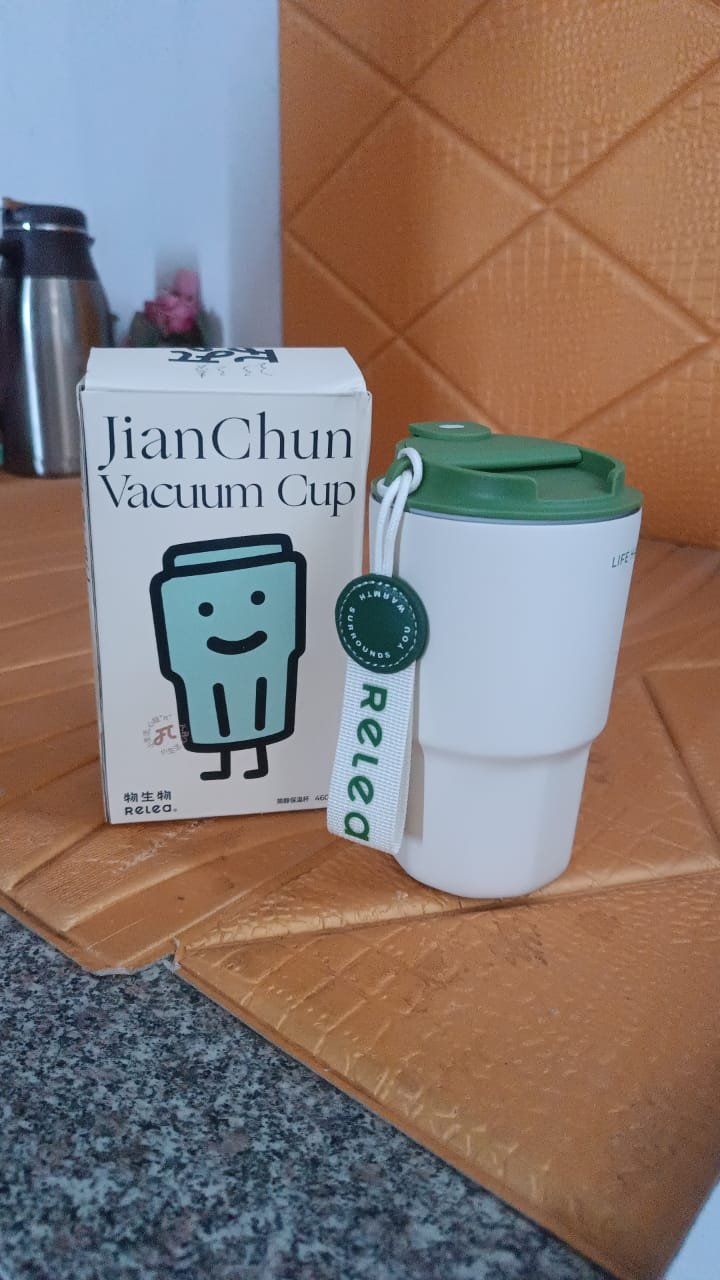 Thermos Cup Stainless Steel Cold Coffee Cup (460Ml Approx) - Shivani Jaswal Thermos Cup Stainless Steel Cold Coffee Cup (460Ml Approx)