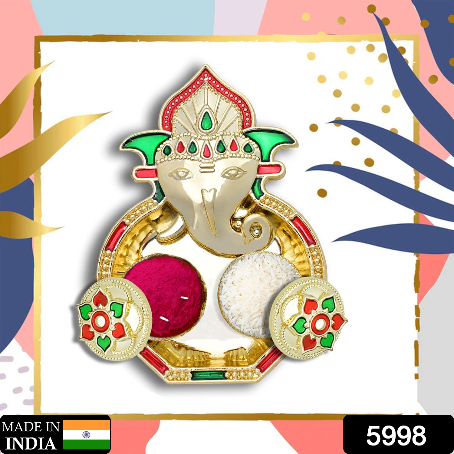 Special Puja Thali, Kumkum Thali Holder, Pooja Return Gift Diwali - Shivani Jaswal Special Puja Thali, Kumkum Thali Holder, Pooja Return Gift Diwali