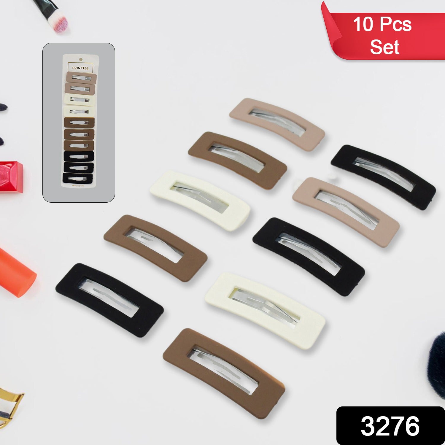 Miss Beauty 10pcs Cute Matte Multicolour & Design Hair Clip Set, Hair accessories - Shivani Jaswal Miss Beauty 10pcs Cute Matte Multicolour & Design Hair Clip Set, Hair accessories
