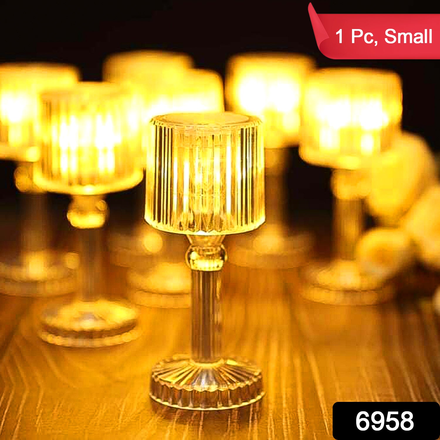 Mini Acrylic LED Desk Lamps Table Lamp Portable Crystal (1 Pc / Small) - Shivani Jaswal Mini Acrylic LED Desk Lamps Table Lamp Portable Crystal (1 Pc / Small)
