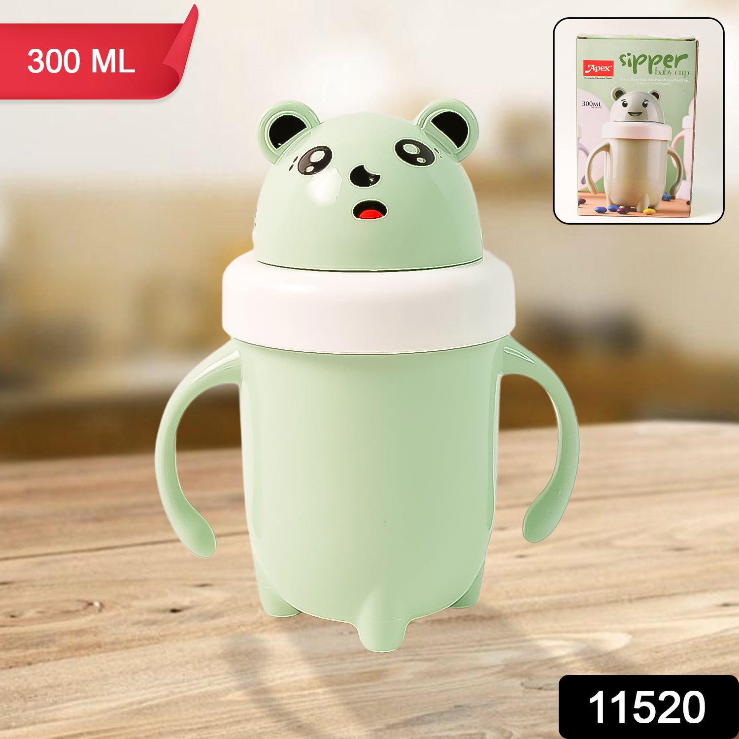 Apex Sipper Baby Cup Training Cup with Handles – Spill Proof & Leak Proof (300 ML Approx) - Shivani Jaswal Apex Sipper Baby Cup Training Cup with Handles – Spill Proof & Leak Proof (300 ML Approx)