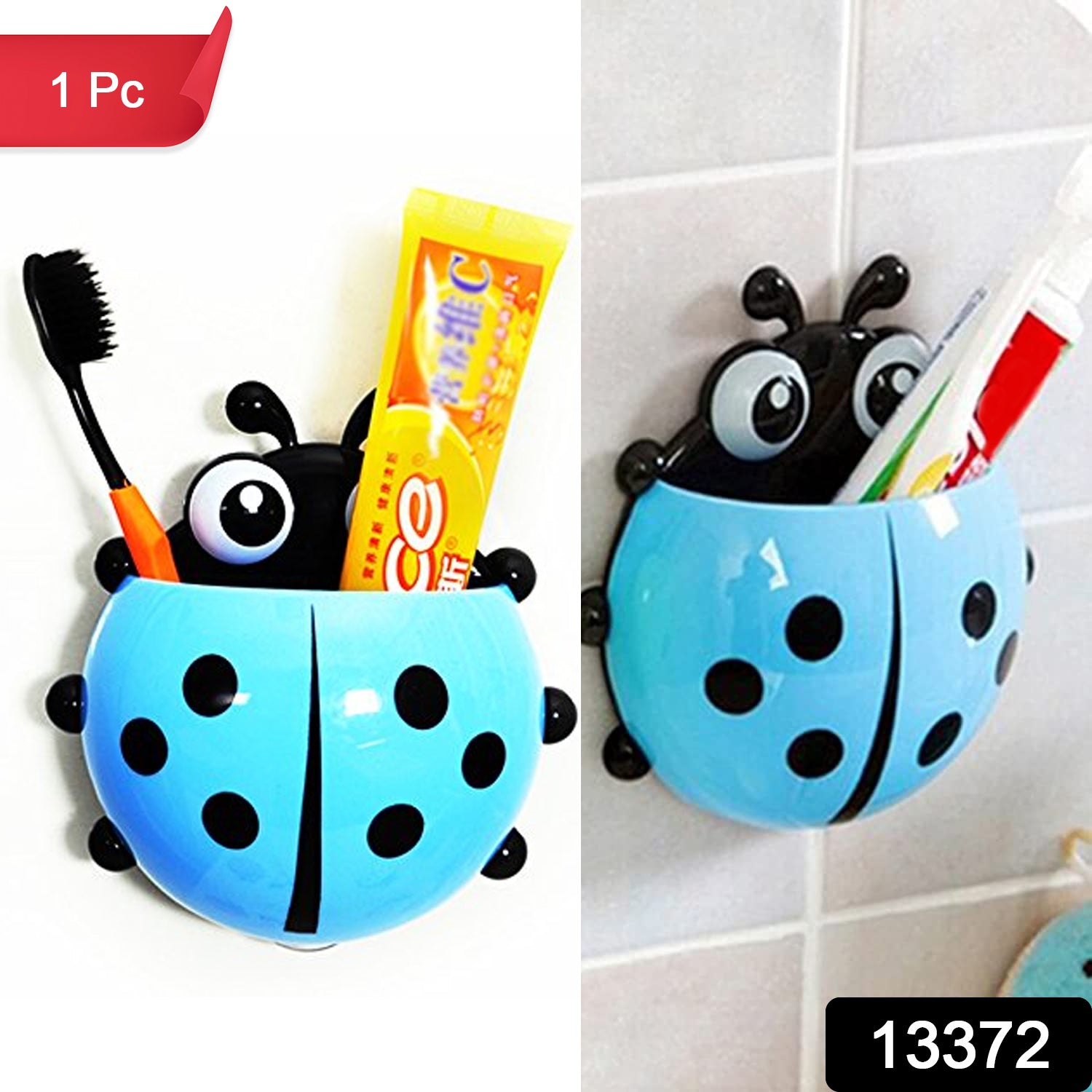 Ladybug Toothbrush Holder (1 Pc) - Shivani Jaswal Ladybug Toothbrush Holder (1 Pc)