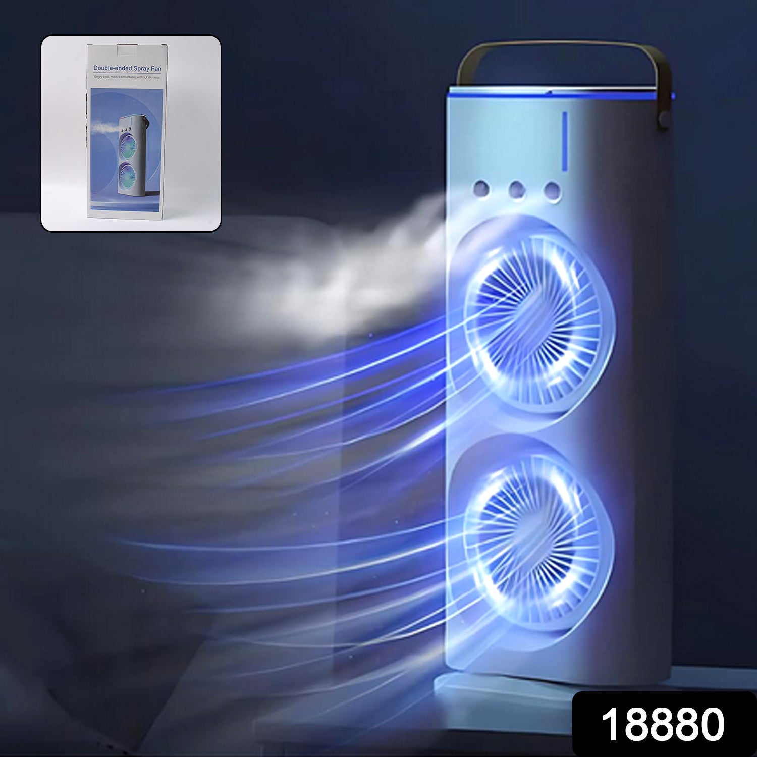 Portable Tower Mist Spray Cooling Fan, Air Cooling Fan (1 Pc) - Shivani Jaswal Portable Tower Mist Spray Cooling Fan, Air Cooling Fan (1 Pc)